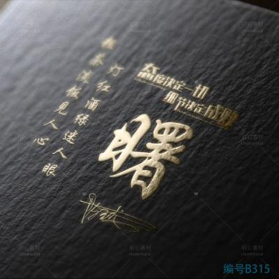 励志成功商务签名头像设计:立体基底 + 亮眼镀金字体