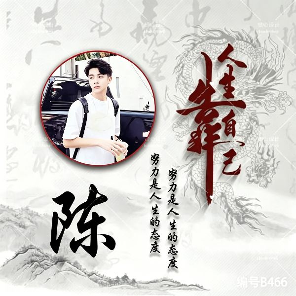 真人实景姓氏头像合集,质感出众超耐看