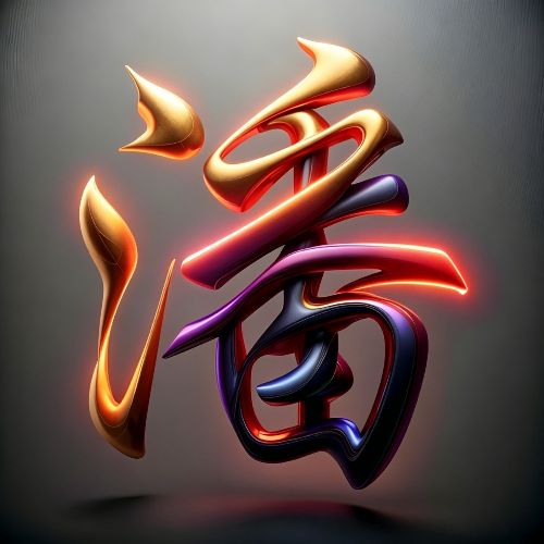 流光渐变 3D 立体 AI 姓氏微信头像合集