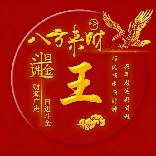 好运招财微信头像,八方来财,日进斗金
