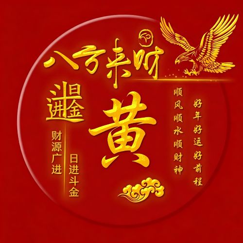 好运招财微信头像,八方来财,日进斗金